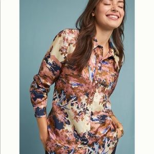 Anthropology Ottod’Ame abstract blouse